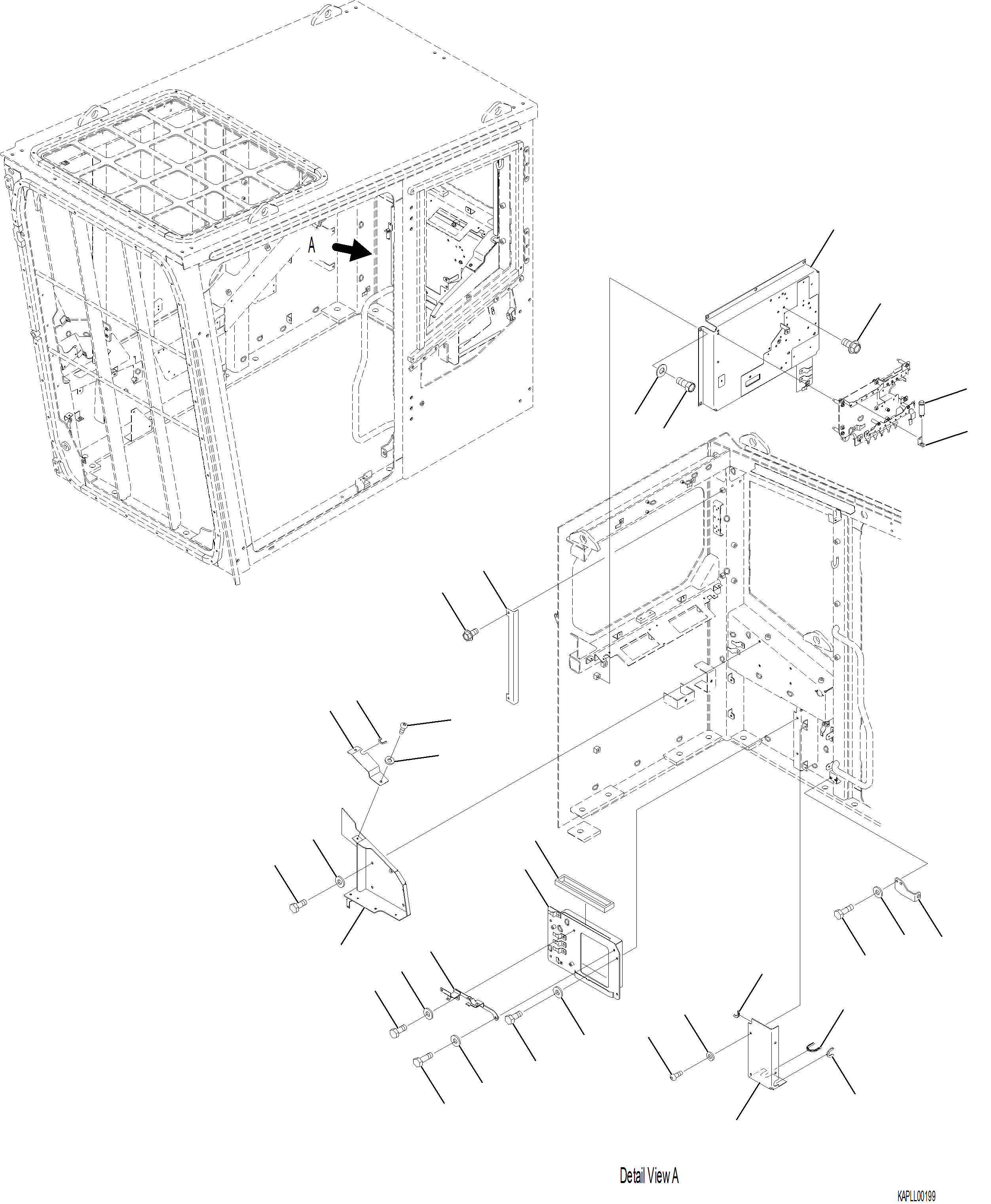 Excavators Komatsu / PC230F-11 SN A20700-UP(pc230f11) / K1110-001042 CAB IN PARTS (2/4)(K-114 : K1110-001042)