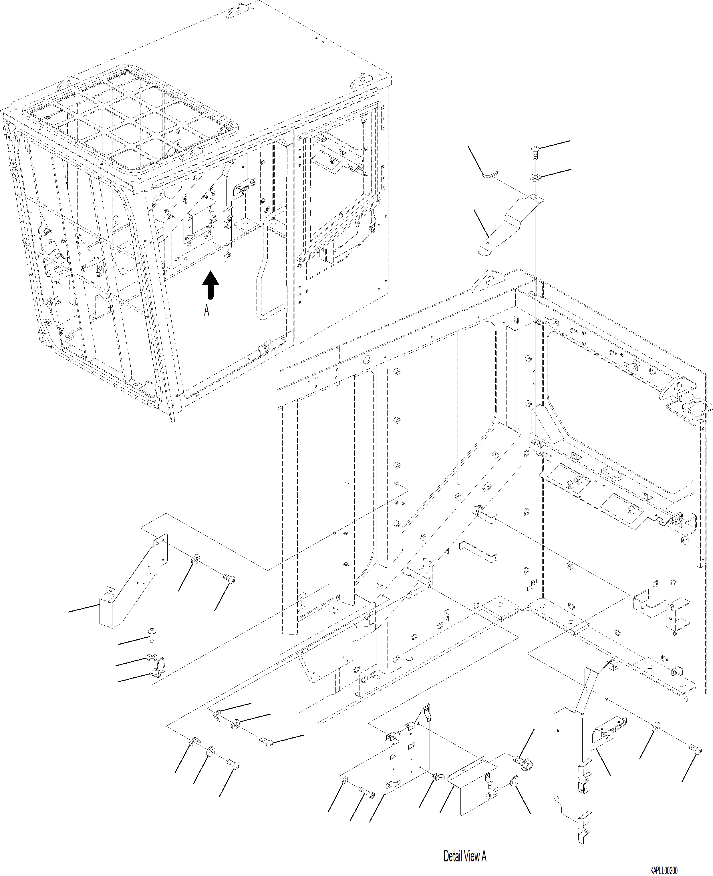 Excavators Komatsu / PC230F-11 SN A20700-UP(pc230f11) / K1110-001043 CAB IN PARTS (3/4)(K-116 : K1110-001043)
