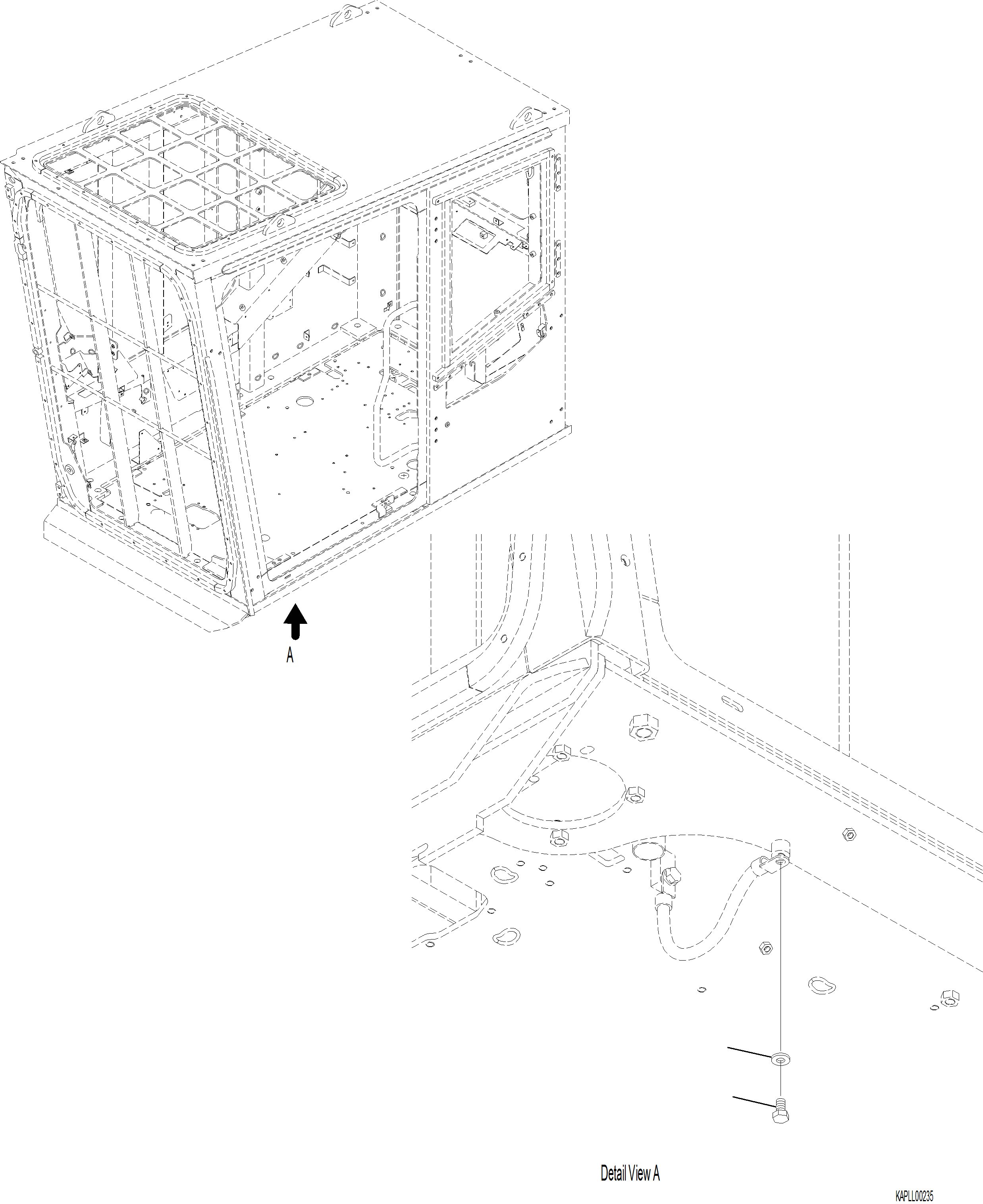 Excavators Komatsu / PC230F-11 SN A20700-UP(pc230f11) / K1110-001079 CAB RISER  FLOOR MOUNT(K-190 : K1110-001079)