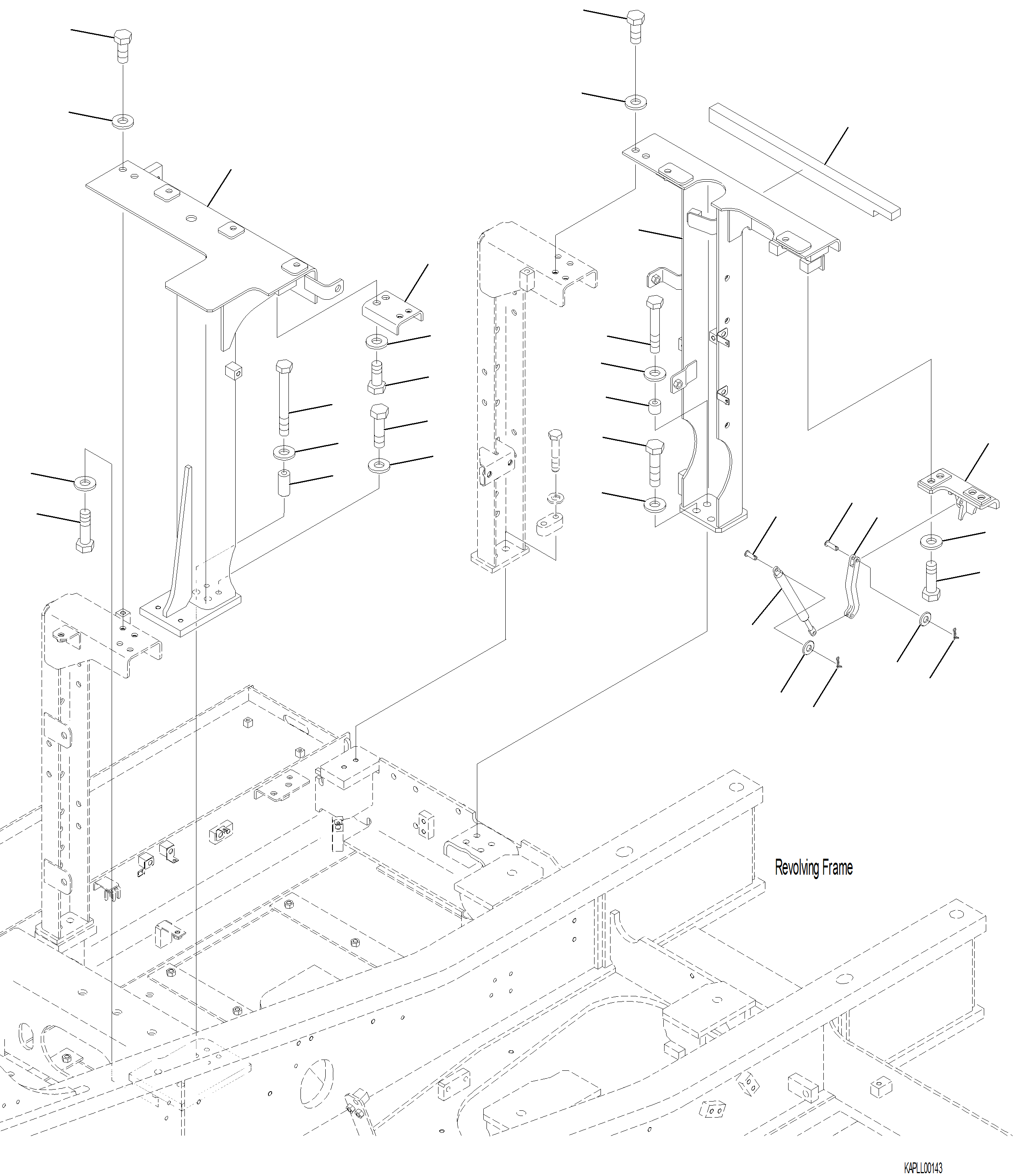 Excavators Komatsu / PC230F-11 SN A20700-UP(pc230f11) / M1140-001003 ACCESS DOOR R.H. FRAME(M-024 : M1140-001003)