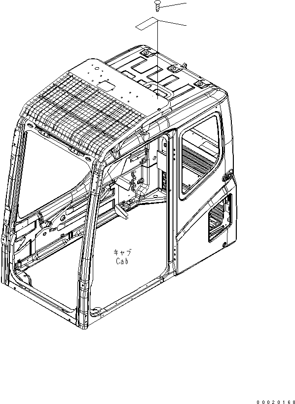 Komatsu parts book diagram for PC230LC-7-BA S/N 11001-UP: CAUTION PLATE (DEMOLITION SPEC.)(#15001-)