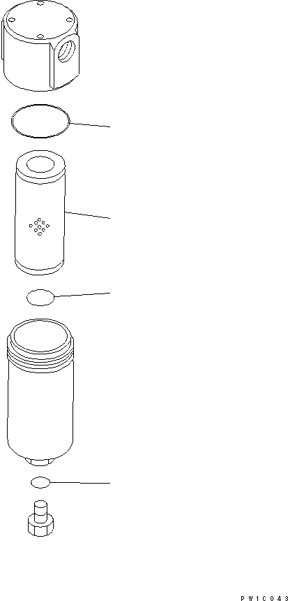 Komatsu parts book diagram for PC230LC-7-BA S/N 11001-UP: FILTER (INNER PARTS)