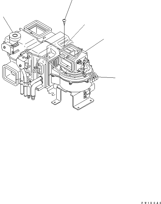 Komatsu parts book diagram for PC230LC-7-BA S/N 11001-UP: UNIT ASS'Y (FOR AIR CONDITIONER)