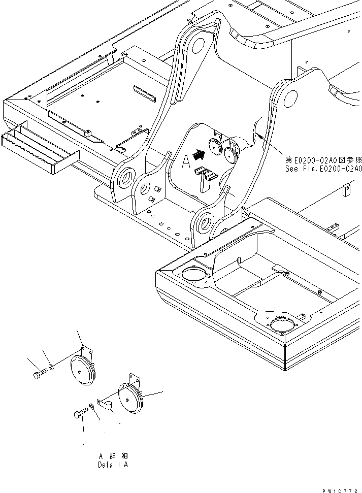 Excavators Komatsu / PC230NHD-7K S/N K40001-UP(pc230nhu) / HORN(120150 : E0410-01A0)