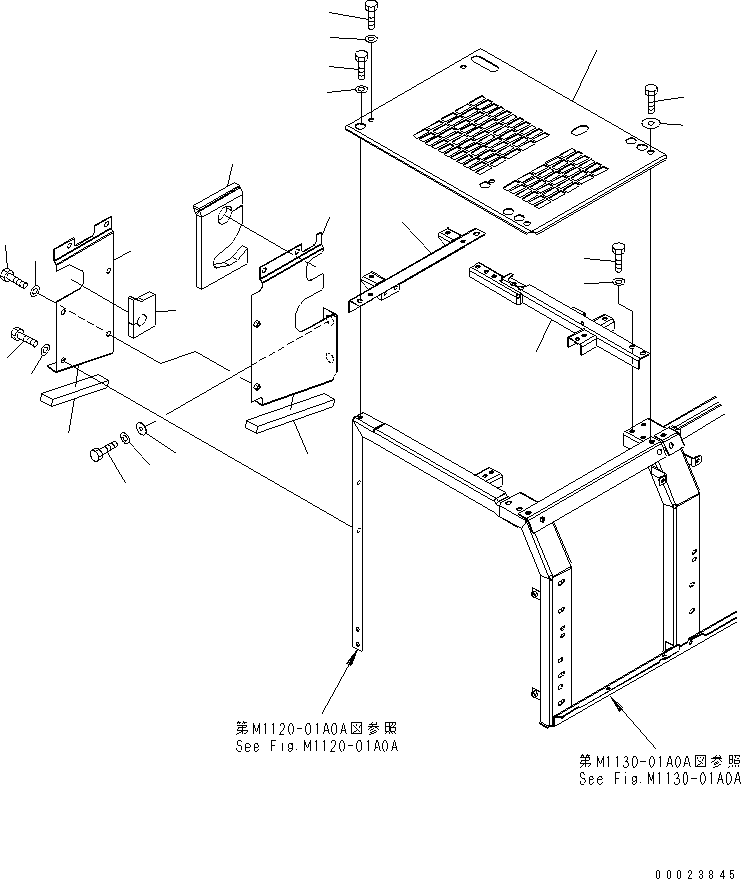 Excavators Komatsu / PC230NHD-7K S/N K40001-UP(pc230nhu) / PARTITION (OPERATOR