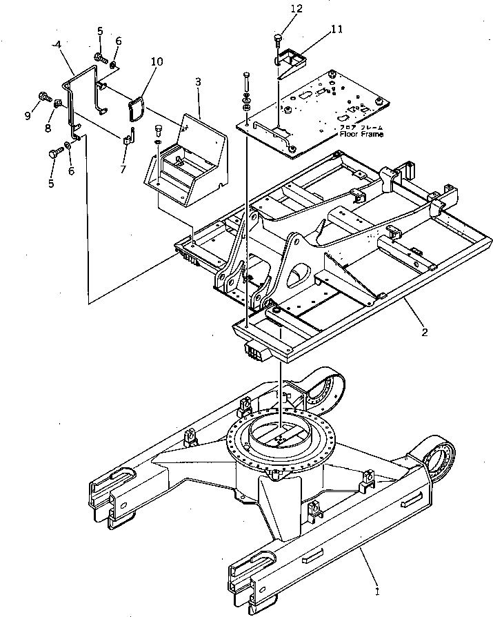 Excavators Komatsu / PC240-3K S/N K10001-UP(pc240-3u) / MODIFIED CHASSIS PARTS (REGULATION OF SWEDEN) (PC240)(270160 : 9066)