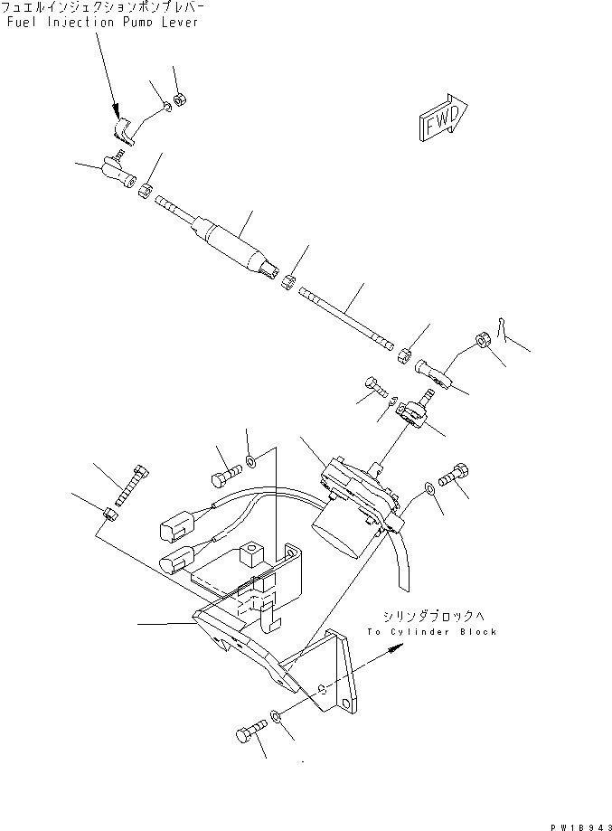 Excavators Komatsu / PC240LC-7K S/N K40001-UP(pc240l2u) / FUEL CONTROL(#K40001-K40651)(030050 : B0400-01A0)