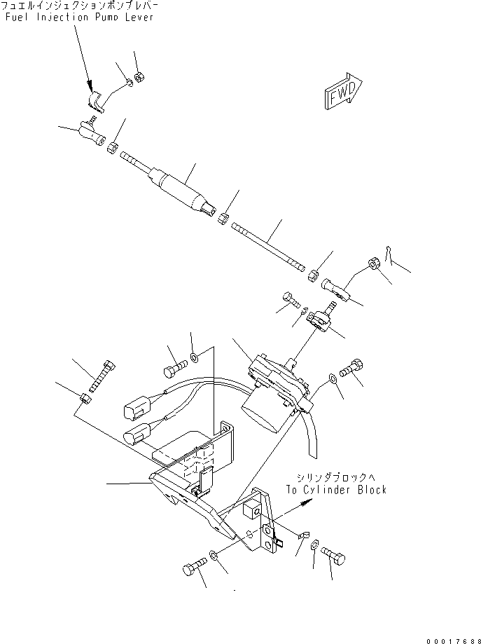 Excavators Komatsu / PC240LC-7K S/N K40001-UP(pc240l2u) / FUEL CONTROL(#K40652-)(030060 : B0400-01A0A)