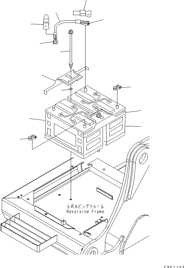 Excavators Komatsu / PC240LC-7K S/N K40001-UP(pc240l2u) / BATTERY(120010 : E0100-01A0)