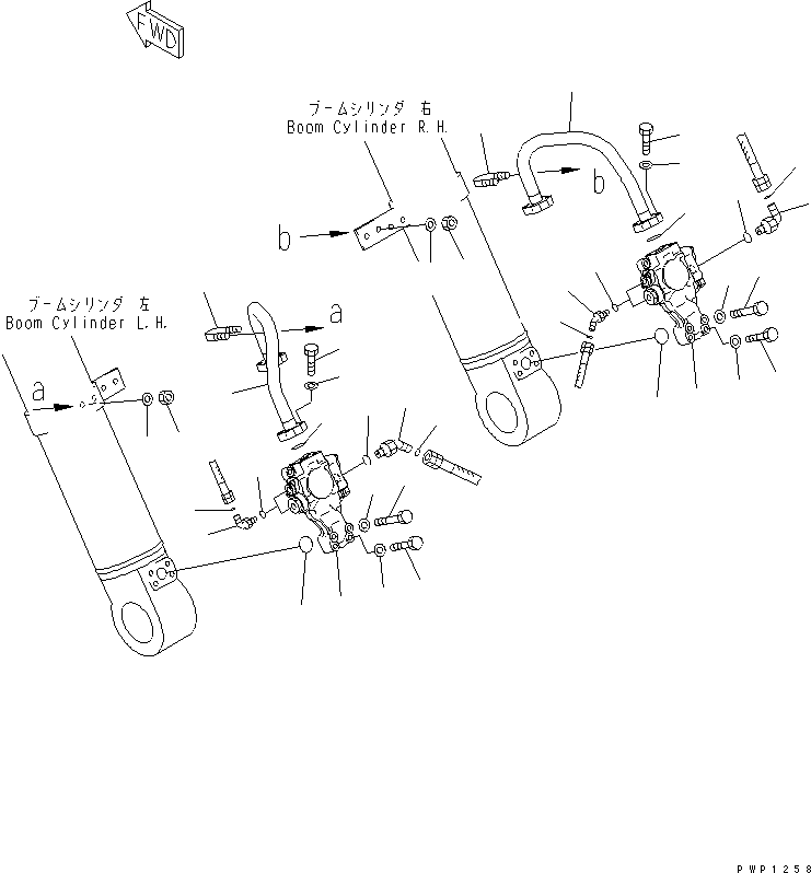 Excavators Komatsu / PC240LC-7K S/N K40001-UP(pc240l2u) / BURST VALVE LINE (BOOM CYLINDER SIDE)(150280 : H1250-01A0)