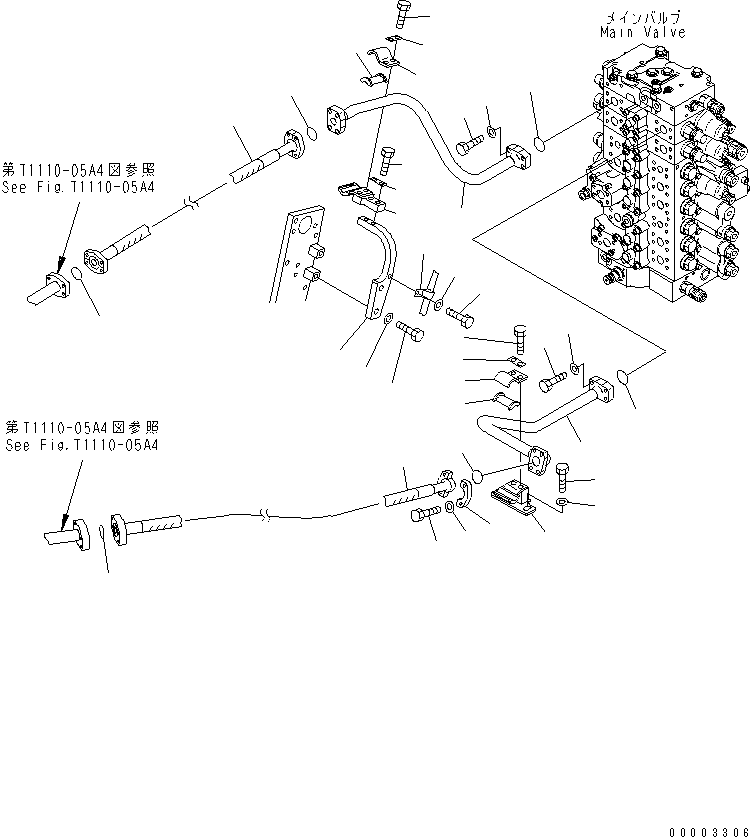Excavators Komatsu / PC240LC-7K S/N K40001-UP(pc240l2u) / ATTACHMENT ADDITIONAL LINE (2 ACTUATOR)(#K40019-)(150440 : H1272-01A0A)