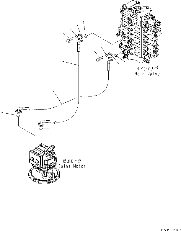 Excavators Komatsu / PC240LC-7K S/N K40001-UP(pc240l2u) / SWING LINE(150460 : H1340-01A0)