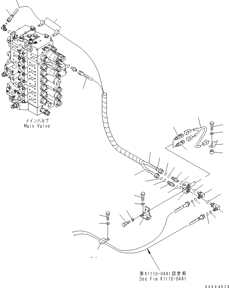Excavators Komatsu / PC240LC-7K S/N K40001-UP(pc240l2u) / PPC MAIN LINE (BLOCK) (1 ACTUATOR)(#K40001-K40349)(150560 : H1840-02A1)