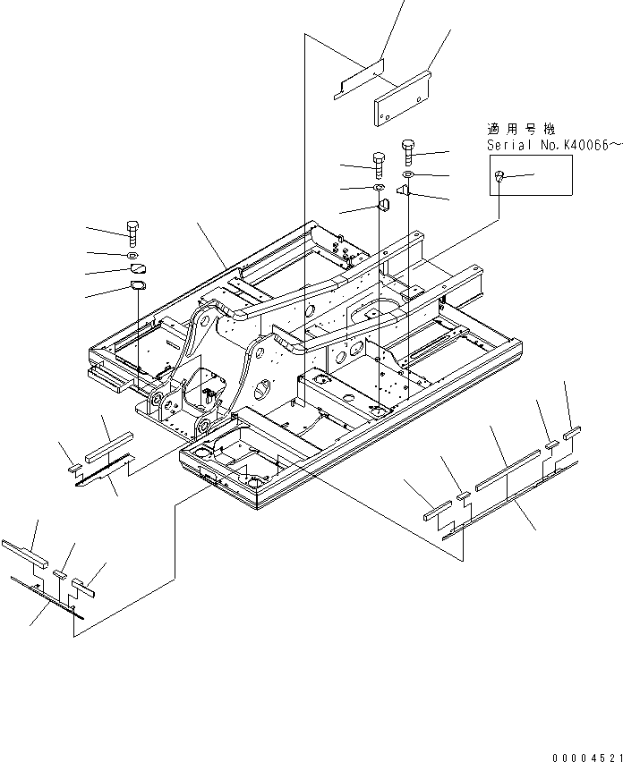 Excavators Komatsu / PC240LC-7K S/N K40001-UP(pc240l2u) / REVOLVING FRAME (FRAME AND BRACKET)(180010 : J1110-01A0)