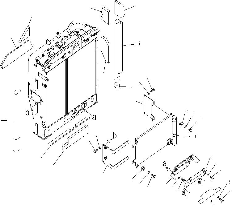 Excavators Komatsu / PC240LC-8K S/N K50001-UP(pc240l3u) / COOLING SYSTEM (FUEL COOLER AND CONDENSER) (# K50001-K50583)(002004 : C0100-04A0)