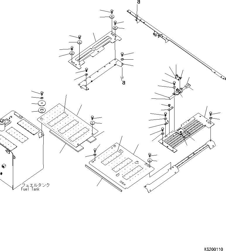 Excavators Komatsu / PC240LC-8K S/N K50001-UP(pc240l3u) / MACHINE CAB COVER(009011 : M1210-01A0)