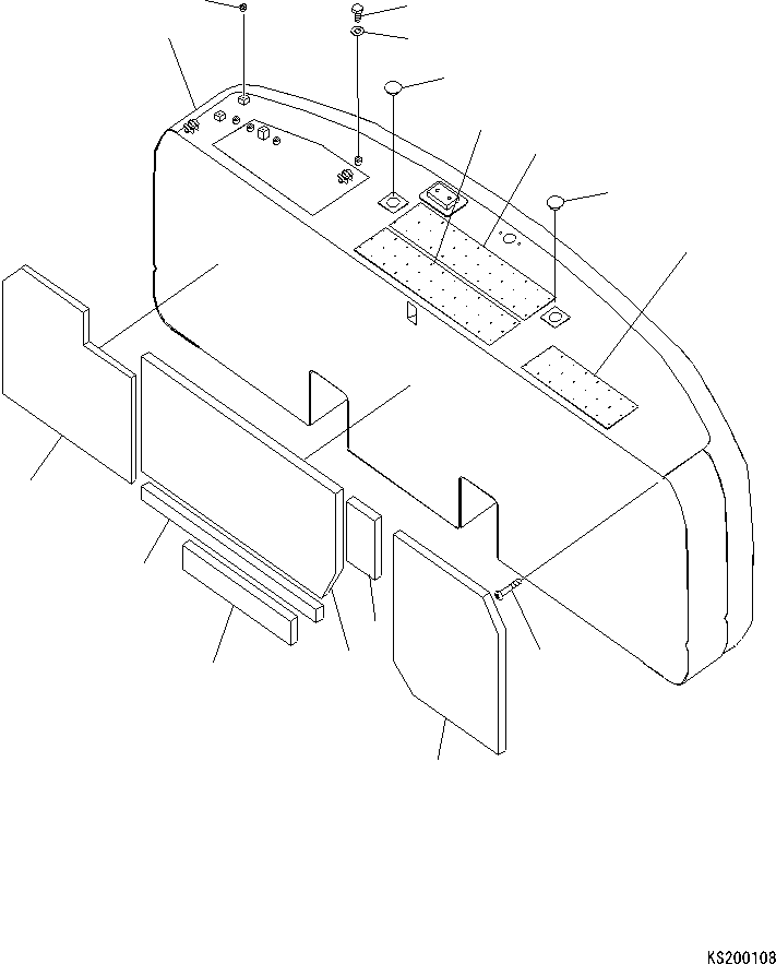 Excavators Komatsu / PC240LC-8K S/N K50001-UP(pc240l3u) / COUNTER WEIGHT (WITH REAR VIEW CAMERA) (# K50596-)(009021 : M1510-01A2)