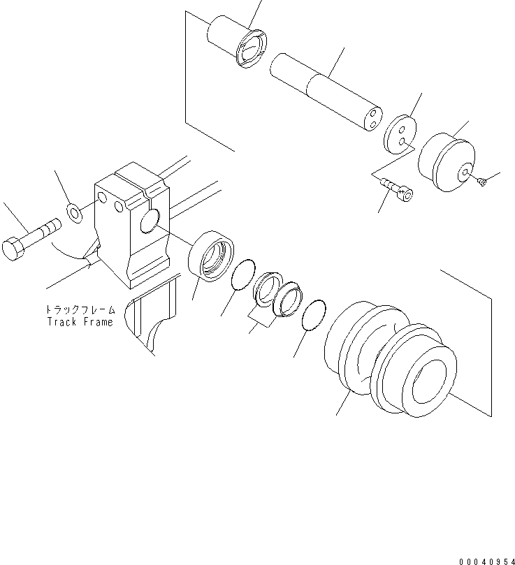 Excavators Komatsu / PC240LC-8K S/N K50001-UP(pc240l3u) / CARRIER ROLLER(012005 : R0300-01A0)