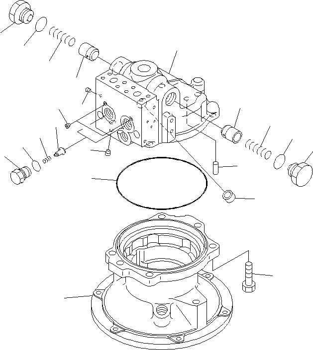 Excavators Komatsu / PC240LC-8K S/N K50001-UP(pc240l3u) / SWING MOTOR (1/3)(#K50001-K50283)(017026 : Y1640-01A0)