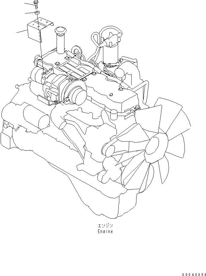 Komatsu parts book diagram for PC240NLC-8K S/N K50001-UP: HEAT SHIELD