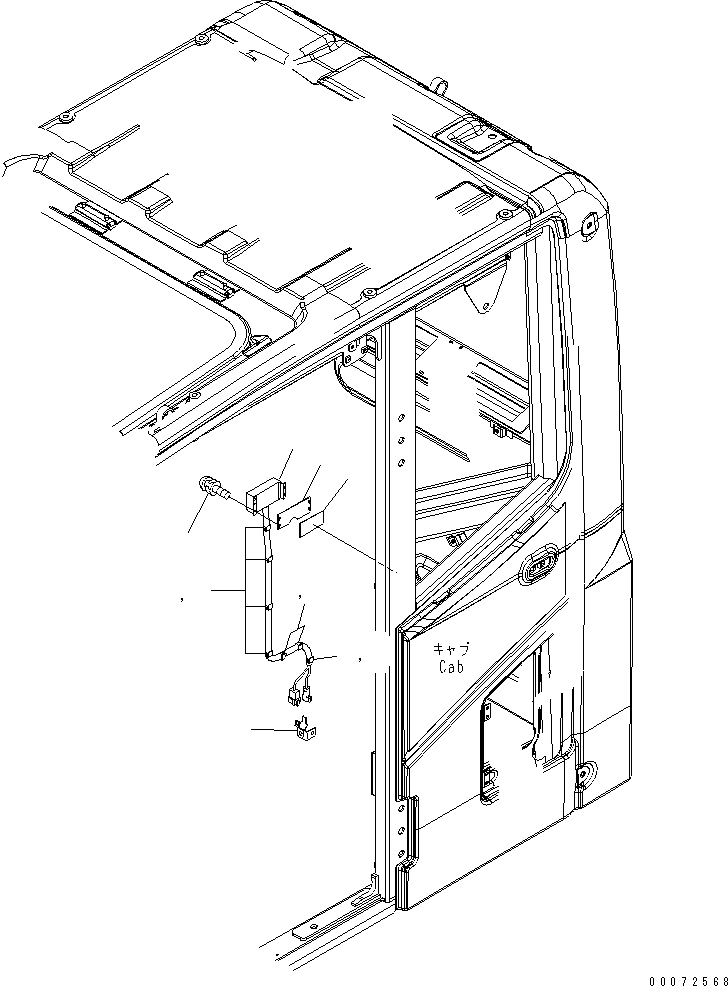Komatsu parts book diagram for PC240NLC-8K S/N K50001-UP: DPF MONITOR(#K50630-)
