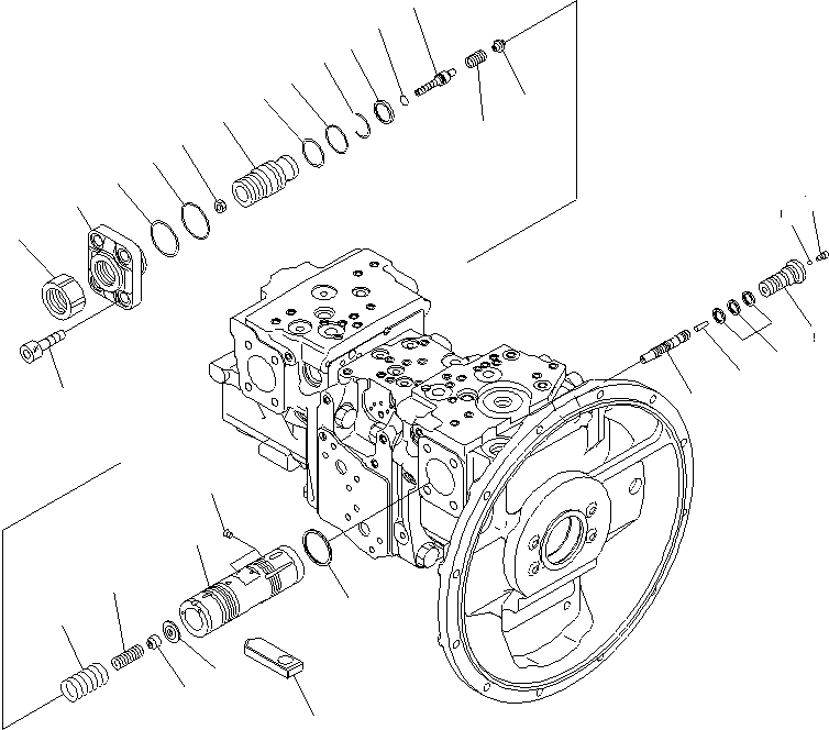 Komatsu parts book diagram for PC240NLC-8K S/N K50001-UP: MAIN PUMP (4/11)