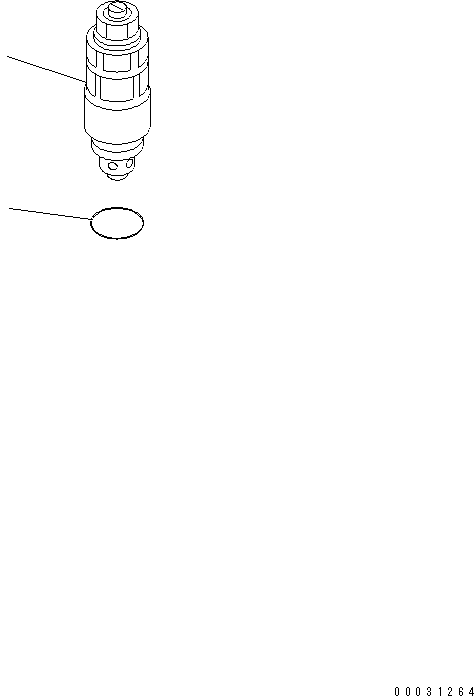 Komatsu parts book diagram for PC240NLC-8K S/N K50001-UP: RELIEF VALVE (420KG/CM2)