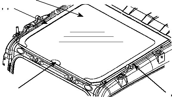 Excavators Komatsu / PC240LC/NLC-8K STRAIGHT BOOM S/N K50001-UP(pc240sb8) / ROOF WINDOW G.(210120 : K0210-01A1)