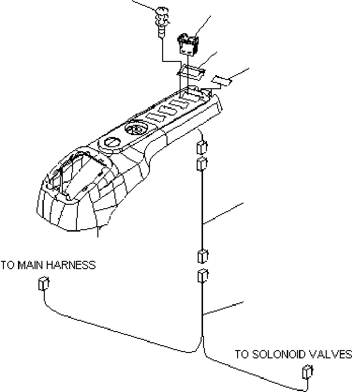 Komatsu parts book diagram for PC240NLC-7 18M SUPER LONG FRONT WEEDCUTTER SPEC S/N K40307: SLF ELECTRICAL