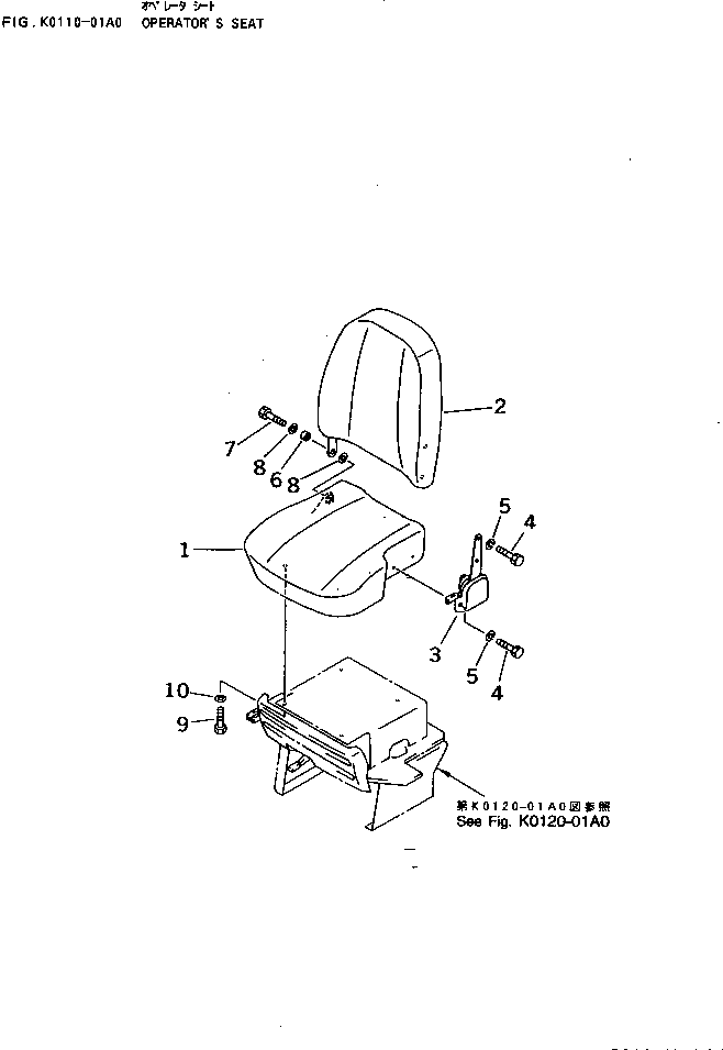 Excavators Komatsu / PC25-1 S/N 1001-UP(pc25-1c) / OPERATOR