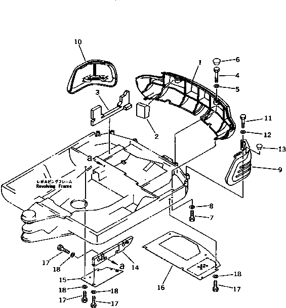 Excavators Komatsu / PC25-1 S/N 1001-UP(pc25-1c) / COUNTER WEIGHT(240060 : M1510-01A0)