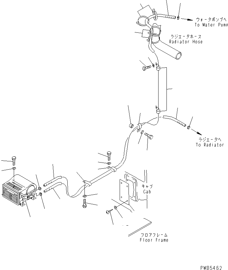 Excavators Komatsu / PC250HD-6Z S/N 10001-UP (Custom Spec.)(pc250hdc) / CAR HEATER (LARGE CAPACITY) (3300 KCAL)(210140 : K0700-01A7A)