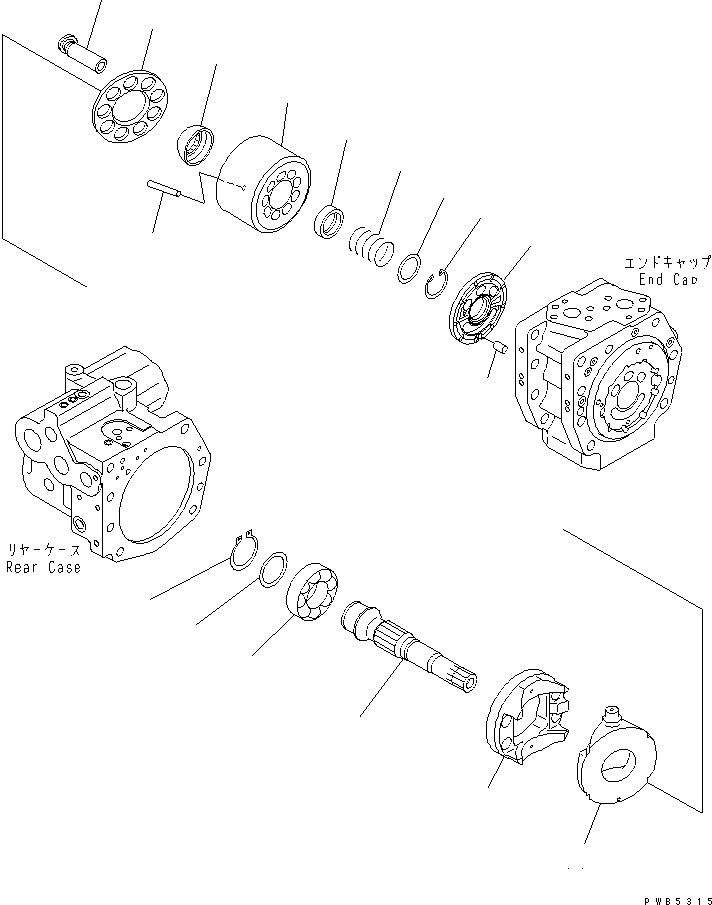 Excavators Komatsu / PC250HD-6Z S/N 10001-UP (Custom Spec.)(pc250hdc) / MAIN PUMP (6/10)(480120 : Y1600-06A0)