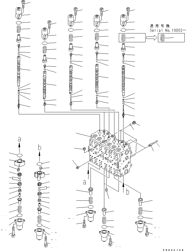Excavators Komatsu / PC250HD-6Z S/N 10001-UP (Custom Spec.)(pc250hdc) / MAIN VALVE (1-ACTUATOR) (1/12)(480260 : Y1662-01A0)