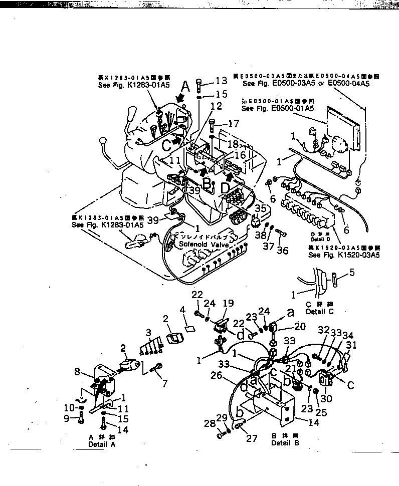 Komatsu parts book diagram for PC25R-1 S/N 1001-UP: ELECTRICAL SYSTEM (INSTRUMENT PANEL LINE) (FOR RADIO CONTROL)(#6471-)