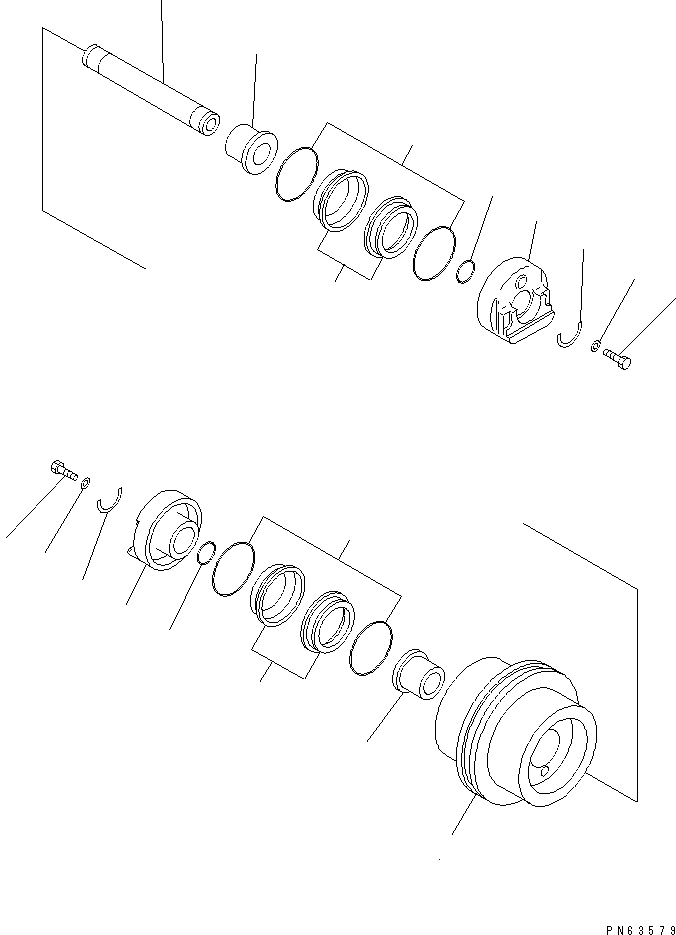Excavators Komatsu / PC25R-8 S/N 10001-UP(pc25r-8c) / TRACK ROLLER(330030 : R0200-01A0)