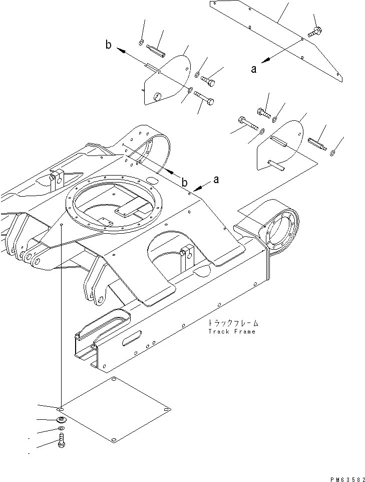 Excavators Komatsu / PC25R-8 S/N 10001-UP(pc25r-8c) / TRACK FRAME COVER(330130 : R1130-01A0)