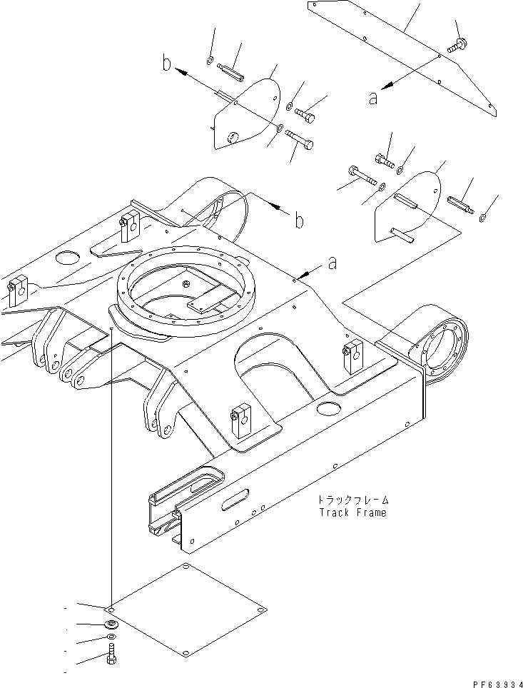 Excavators Komatsu / PC25R-8 S/N 10001-UP(pc25r-8c) / TRACK FRAME COVER (LOTUS ROOT HARVESTING SPEC.)(330140 : R1130-01A1)