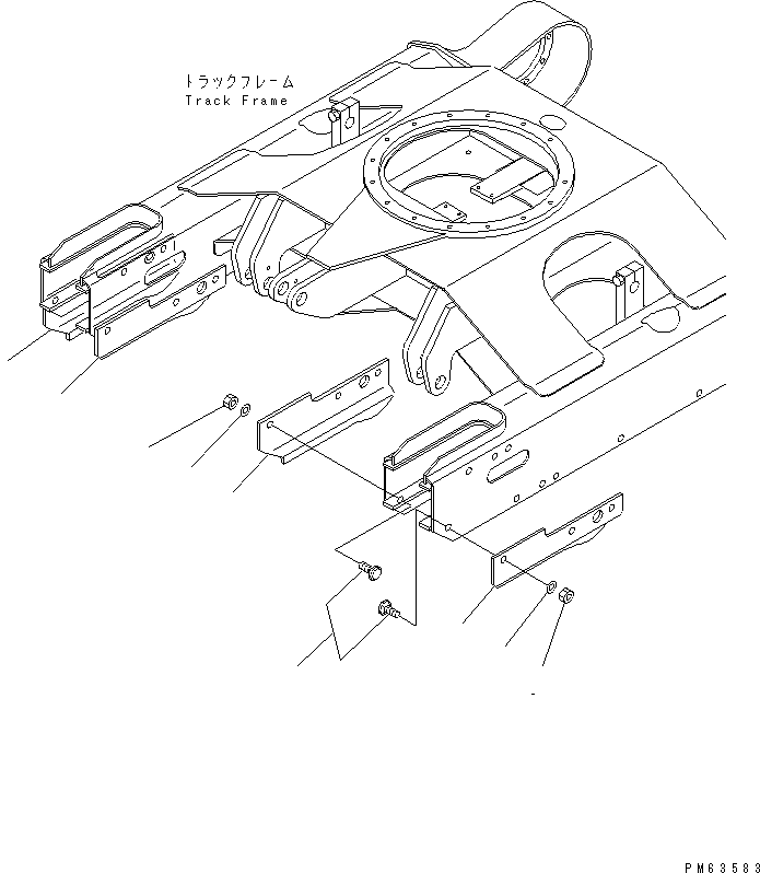 Excavators Komatsu / PC25R-8 S/N 10001-UP(pc25r-8c) / TRACK GUARD (FOR STEEL SHOE)(330150 : R1200-01A0)