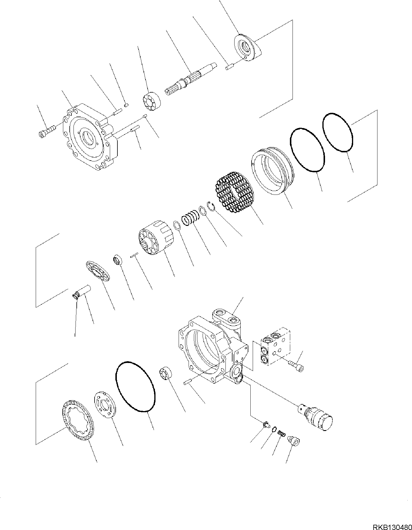Excavators Komatsu / PC26MR-5 S/N F10001 AND UP(pc26mr-5) / SWING MACHINERY AND MOTOR, INNER PARTS, SWING MOTOR (2/4)(N1200-001002 : N1200-001002)