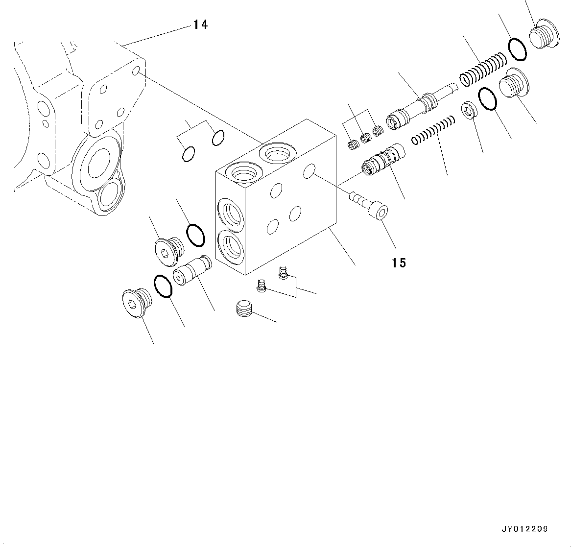 Excavators Komatsu / PC26MR-5 S/N F10001 AND UP(pc26mr-5) / SWING MACHINERY AND MOTOR, INNER PARTS, SWING MOTOR (4/4)(N1200-001004 : N1200-001004)