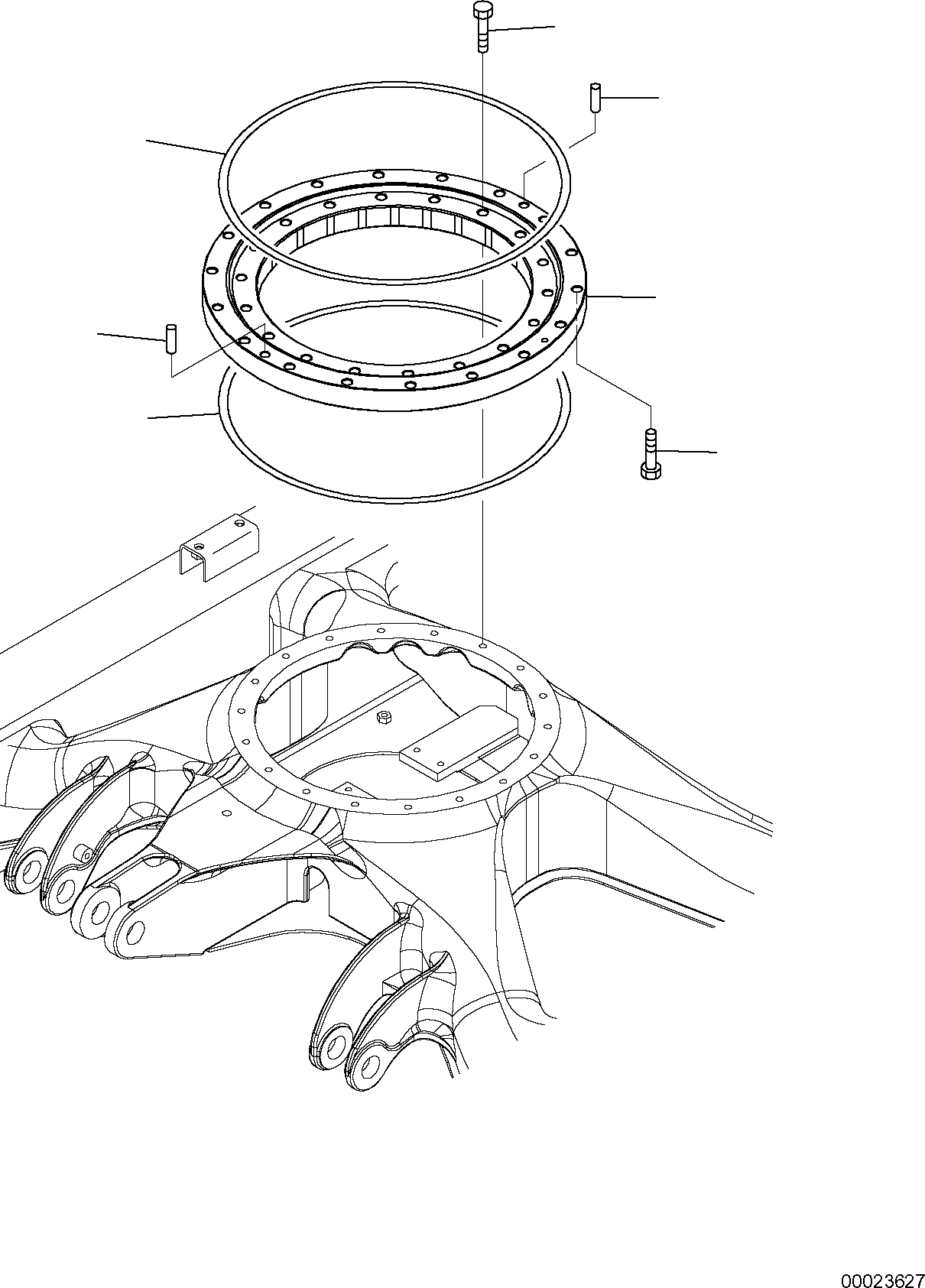 Excavators Komatsu / PC26MR-3 S/N F30003 AND UP(pc26mr3) / SWING CIRCLE(C-2503 : 2503)