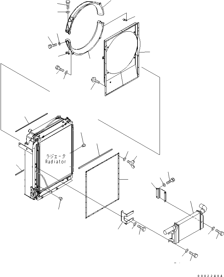 Excavators Komatsu / PC270-7-AG S/N 10001-UP(pc270-7r) / COOLING (AFTER COOLER)(060050 : C0100-02A1)