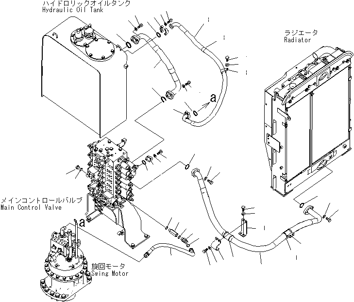 Excavators Komatsu / PC270-8 S/N 20001-UP (TIER 3, Overseas Version)(pc270-8c) / RETURN LINE(150260 : H0330-01A0)
