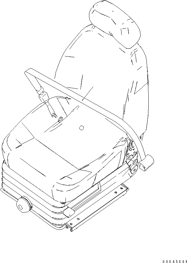 Excavators Komatsu / PC270-8 S/N 20001-UP (TIER 3, Overseas Version)(pc270-8c) / SEAT BELT (50MM WIDE)(210040 : K0160-01A0)