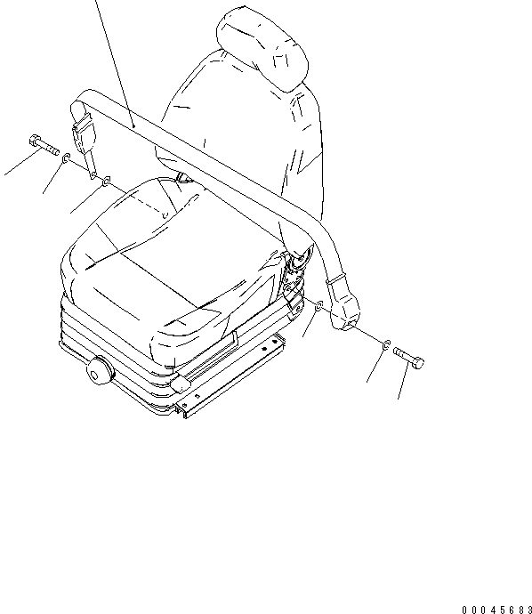 Excavators Komatsu / PC270-8 S/N 20001-UP (TIER 3, Overseas Version)(pc270-8c) / SEAT BELT (78MM WIDE)(210050 : K0160-01A1)