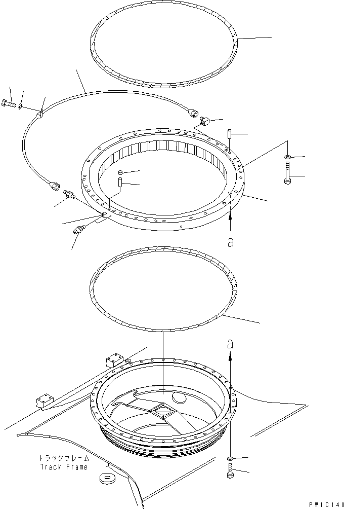 Excavators Komatsu / PC270LC-8-W1 S/N 20001-UP(pc270lcc) / SWING CIRCLE(270010 : N1110-01A0)