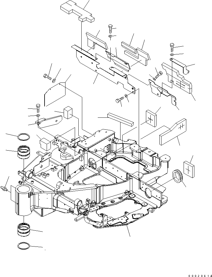 Komatsu parts book diagram for PC27MR-2-B S/N 15001-UP: REVOLVING FRAME