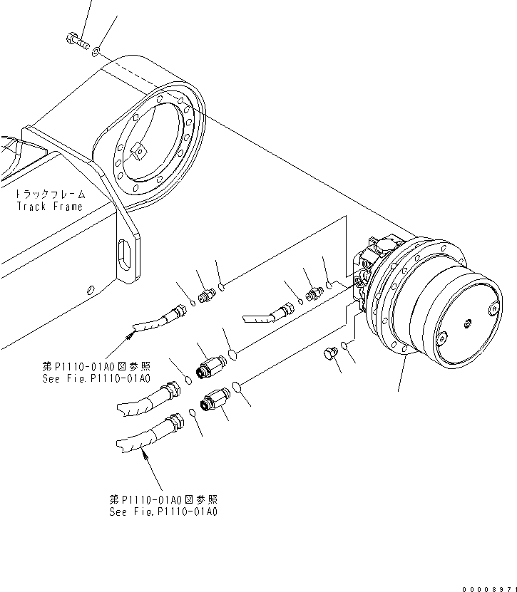 Komatsu parts book diagram for PC27MR-2-B S/N 15001-UP: FINAL DRIVE