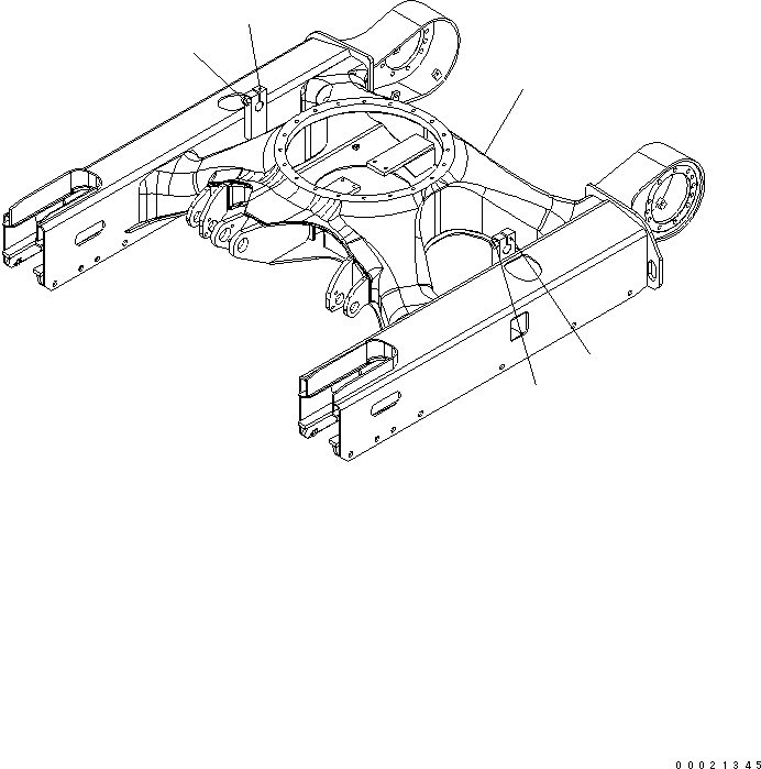 Komatsu parts book diagram for PC27MR-2-B S/N 15001-UP: TRACK FRAME